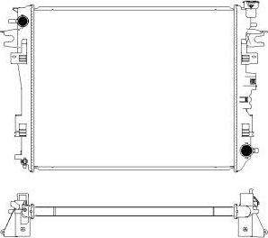 SAKURA Automotive 3131-8506 - Радіатор, охолодження двигуна autozip.com.ua