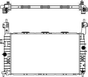 SAKURA Automotive 3351-1014 - Радіатор, охолодження двигуна autozip.com.ua