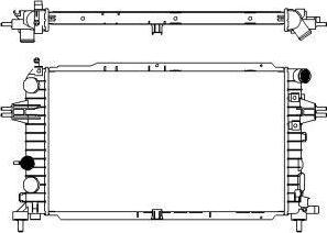 SAKURA Automotive 3351-1010 - Радіатор, охолодження двигуна autozip.com.ua