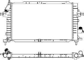 SAKURA Automotive 3351-1013 - Радіатор, охолодження двигуна autozip.com.ua