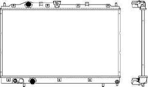 SAKURA Automotive 3321-1015 - Радіатор, охолодження двигуна autozip.com.ua