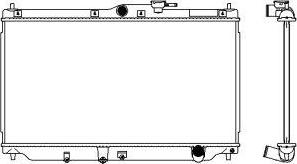 SAKURA Automotive 3211-1044 - Радіатор, охолодження двигуна autozip.com.ua