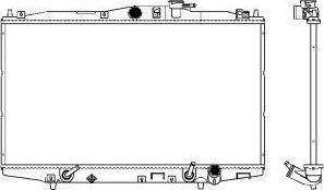 SAKURA Automotive 3211-1003 - Радіатор, охолодження двигуна autozip.com.ua