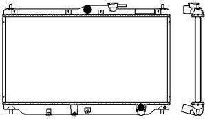 SAKURA Automotive 3211-1034 - Радіатор, охолодження двигуна autozip.com.ua