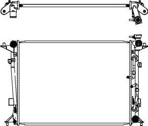 SAKURA Automotive 3221-8509 - Радіатор, охолодження двигуна autozip.com.ua