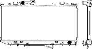 SAKURA Automotive 2462-1003 - Радіатор, охолодження двигуна autozip.com.ua