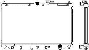 SAKURA Automotive 2212-1001 - Радіатор, охолодження двигуна autozip.com.ua