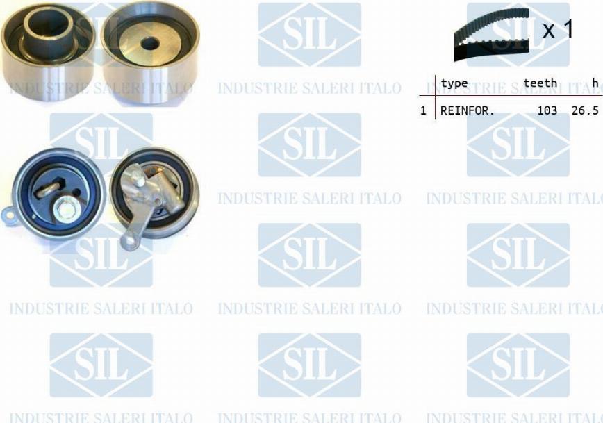 Saleri SIL TK1430 - Комплект ременя ГРМ autozip.com.ua