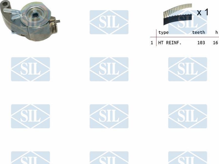 Saleri SIL TK1515 - Комплект ременя ГРМ autozip.com.ua