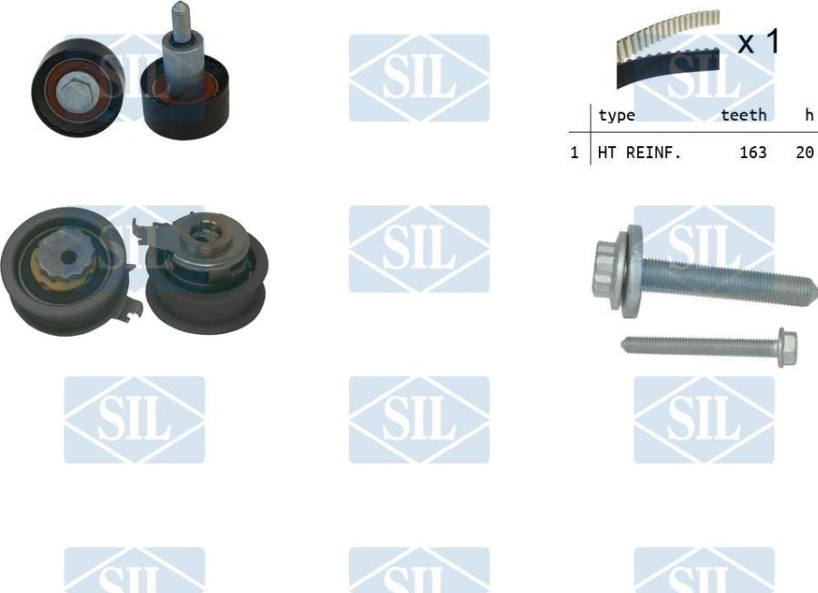 Saleri SIL TK1516 - Комплект ременя ГРМ autozip.com.ua