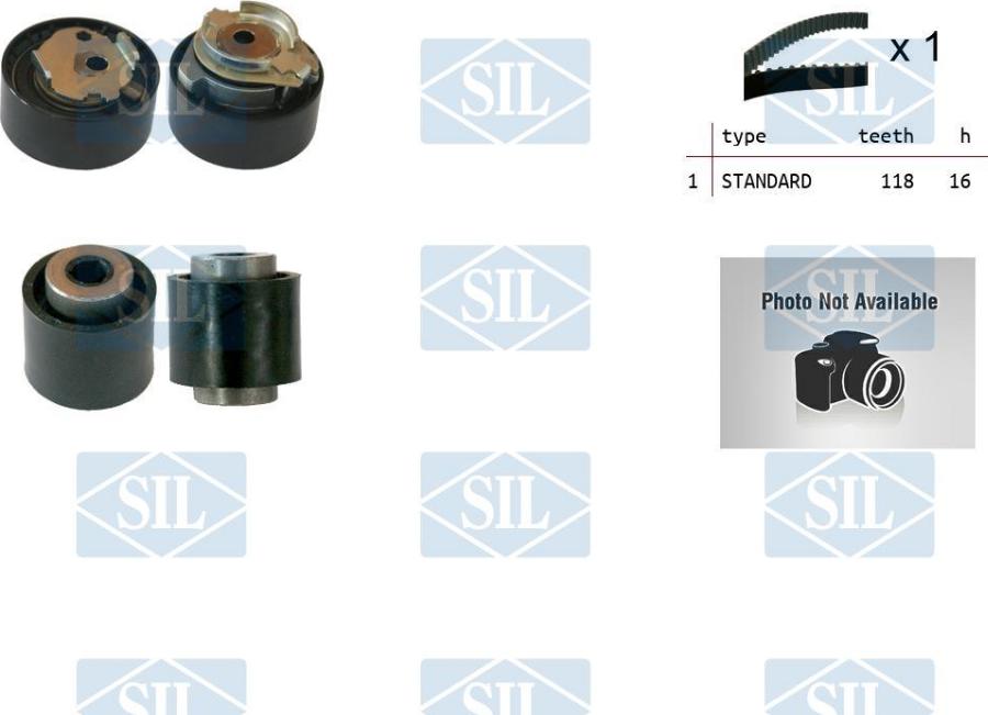 Saleri SIL TK1518 - Комплект ременя ГРМ autozip.com.ua