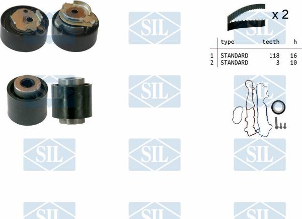 Saleri SIL TK1523 - Комплект ременя ГРМ autozip.com.ua