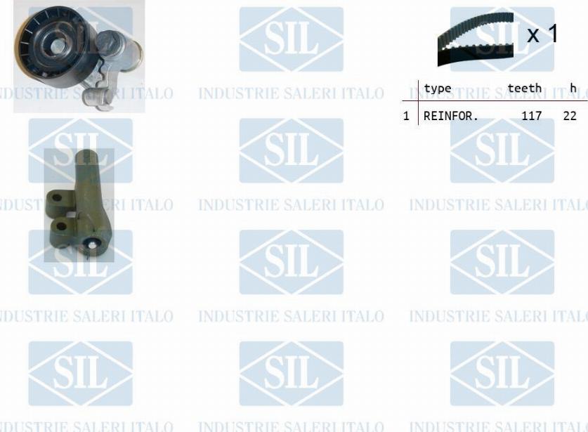 Saleri SIL TK1030 - Комплект ременя ГРМ autozip.com.ua