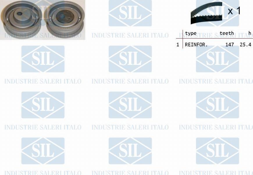 Saleri SIL TK1186 - Комплект ременя ГРМ autozip.com.ua