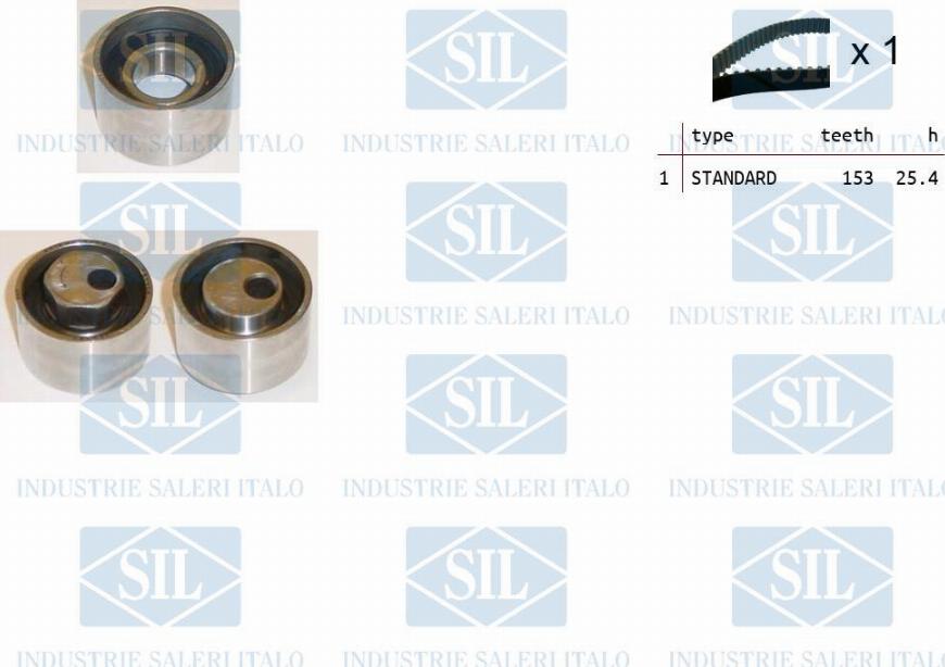Saleri SIL TK1170 - Комплект ременя ГРМ autozip.com.ua