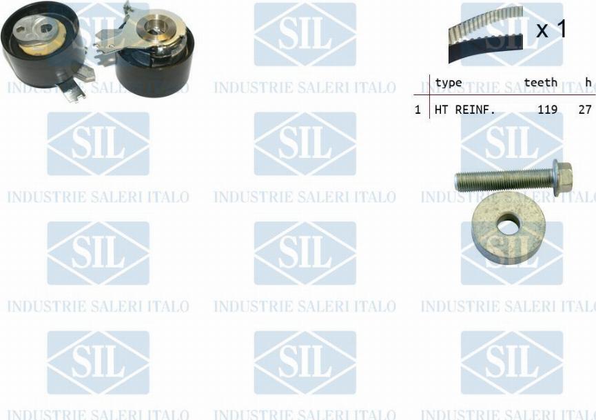 Saleri SIL TK1501 - Комплект ременя ГРМ autozip.com.ua
