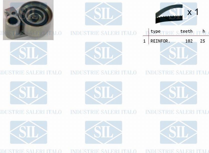 Saleri SIL TK1268 - Комплект ременя ГРМ autozip.com.ua