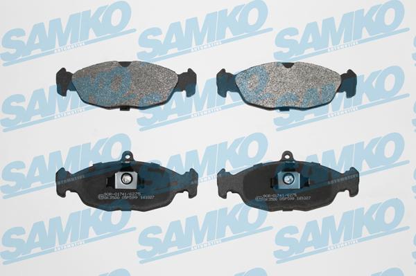 Samko 5SP599 - Гальмівні колодки, дискові гальма autozip.com.ua
