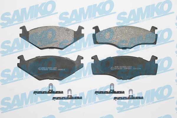 Samko 5SP591 - Гальмівні колодки, дискові гальма autozip.com.ua