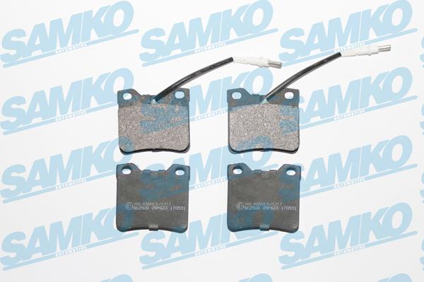 Samko 5SP623 - Гальмівні колодки, дискові гальма autozip.com.ua