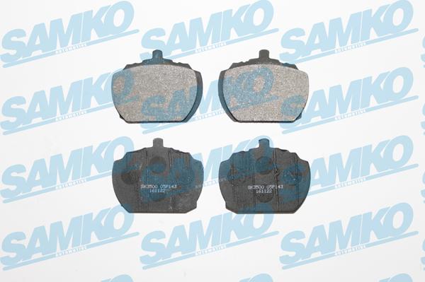 Samko 5SP143 - Гальмівні колодки, дискові гальма autozip.com.ua