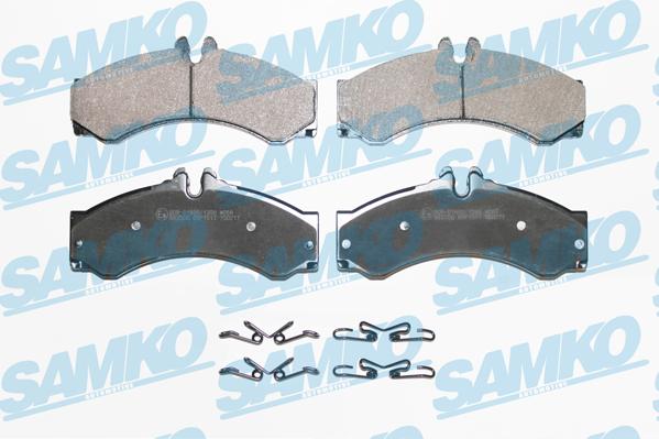 Samko 5SP1517 - Гальмівні колодки, дискові гальма autozip.com.ua