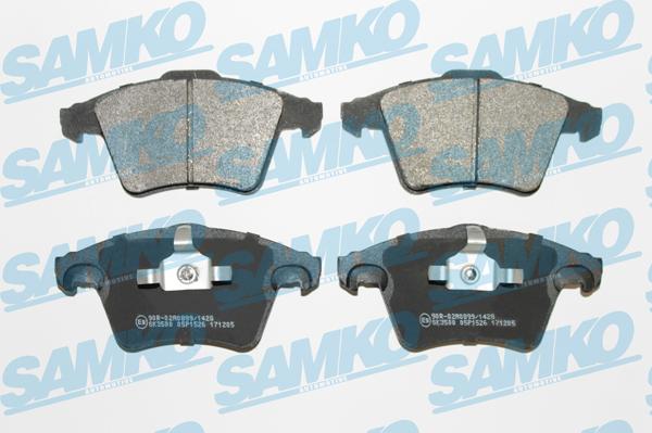 Samko 5SP1526 - Гальмівні колодки, дискові гальма autozip.com.ua