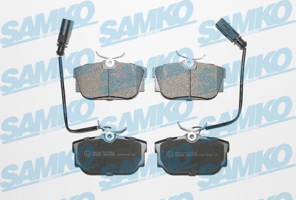 Samko 5SP1699 - Гальмівні колодки, дискові гальма autozip.com.ua