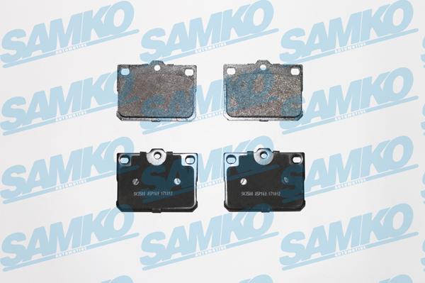 Samko 5SP169 - Гальмівні колодки, дискові гальма autozip.com.ua