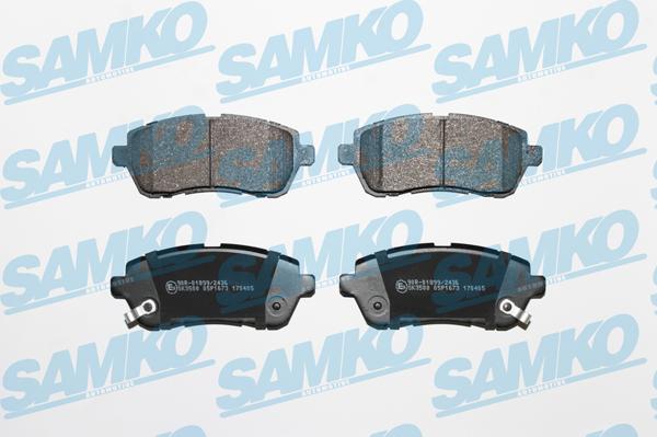 Samko 5SP1673 - Гальмівні колодки, дискові гальма autozip.com.ua