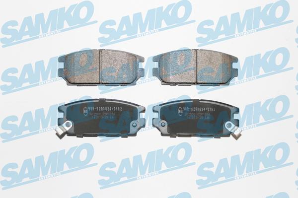 Samko 5SP1016 - Гальмівні колодки, дискові гальма autozip.com.ua