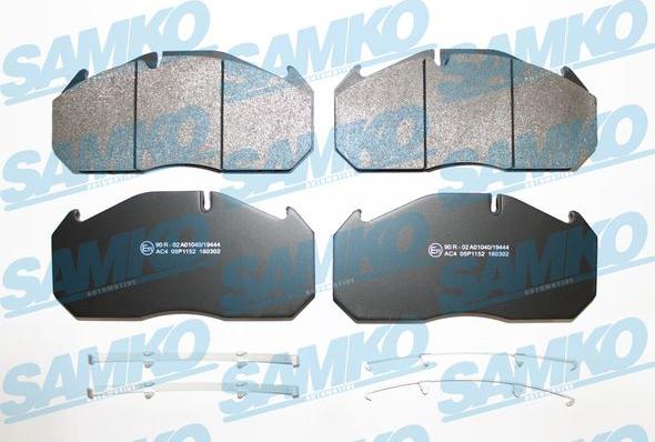 Samko 5SP1152 - Гальмівні колодки, дискові гальма autozip.com.ua