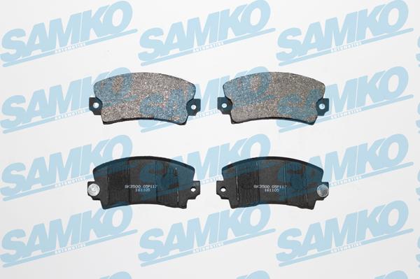 Samko 5SP117 - Гальмівні колодки, дискові гальма autozip.com.ua