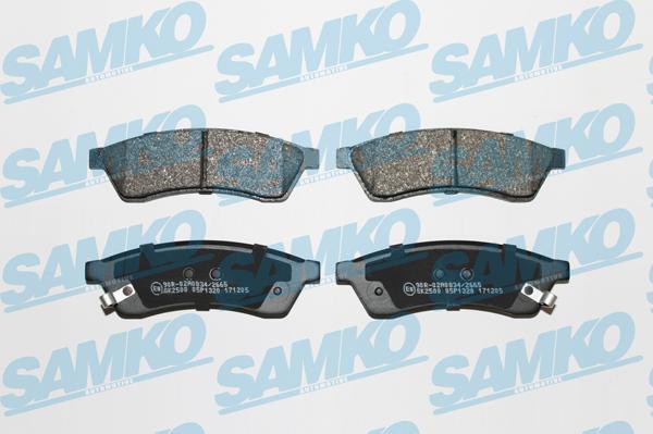 Samko 5SP1320 - Гальмівні колодки, дискові гальма autozip.com.ua