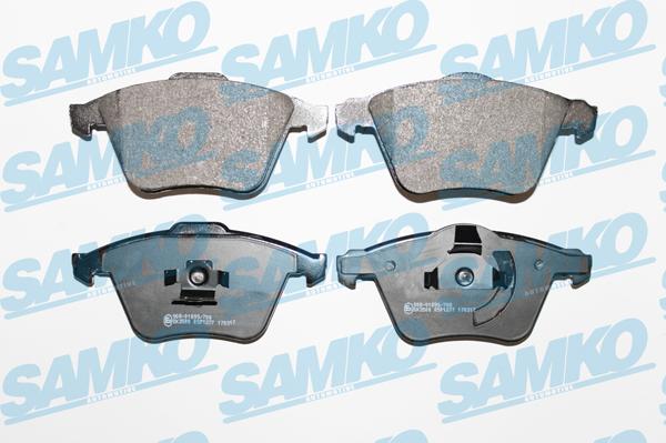 Samko 5SP1277 - Гальмівні колодки, дискові гальма autozip.com.ua