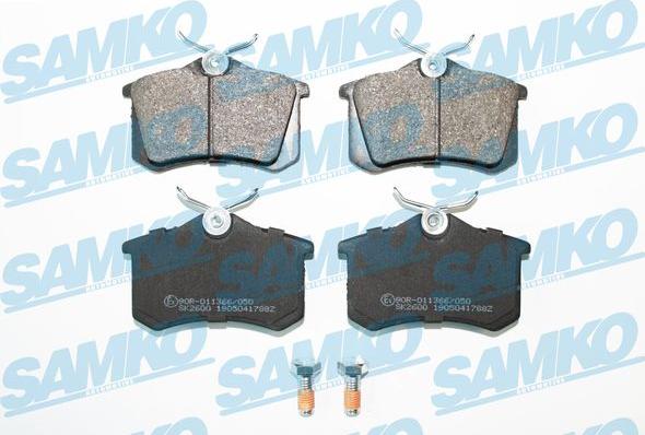 Samko 5SP1788 - Гальмівні колодки, дискові гальма autozip.com.ua
