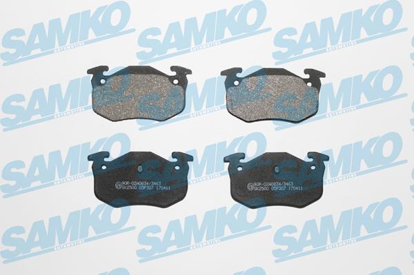 Samko 5SP307 - Гальмівні колодки, дискові гальма autozip.com.ua