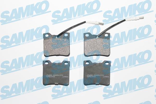 Samko 5SP330 - Гальмівні колодки, дискові гальма autozip.com.ua