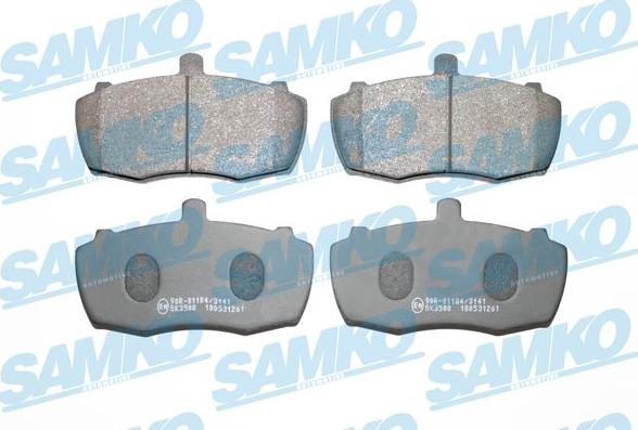 Samko 5SP261 - Гальмівні колодки, дискові гальма autozip.com.ua