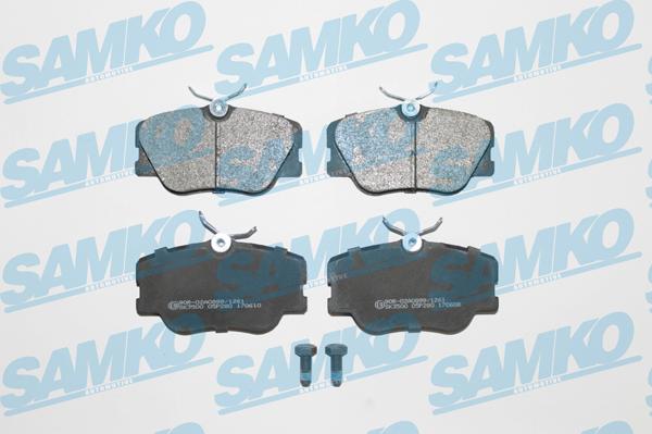 Samko 5SP280 - Гальмівні колодки, дискові гальма autozip.com.ua