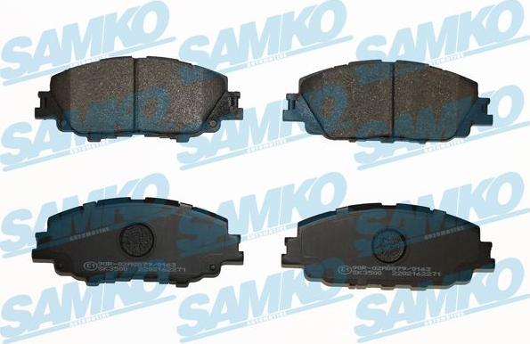 Samko 5SP2271 - Гальмівні колодки, дискові гальма autozip.com.ua