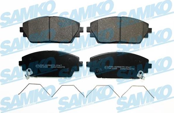 Samko 5SP2278 - Гальмівні колодки, дискові гальма autozip.com.ua