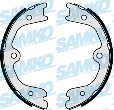 Samko 89490 - Комплект гальм, ручник, парковка autozip.com.ua