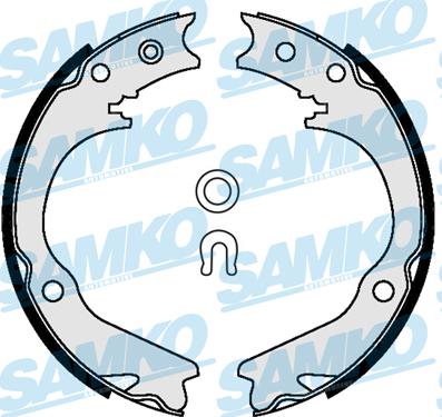 Samko 89580 - Комплект гальм, барабанний механізм autozip.com.ua