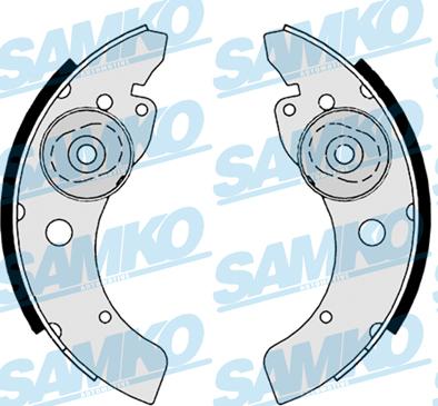 Samko 89030 - Комплект гальм, барабанний механізм autozip.com.ua