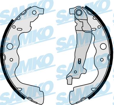 Samko 89890 - Комплект гальм, барабанний механізм autozip.com.ua