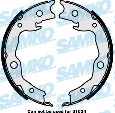 Samko 89870 - Комплект гальм, барабанний механізм autozip.com.ua