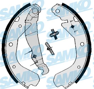 Samko 84640 - Комплект гальм, барабанний механізм autozip.com.ua
