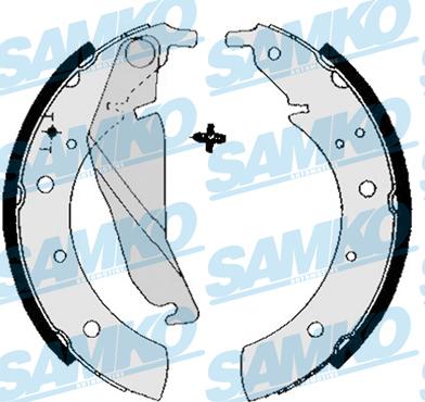Samko 84680 - Комплект гальм, барабанний механізм autozip.com.ua