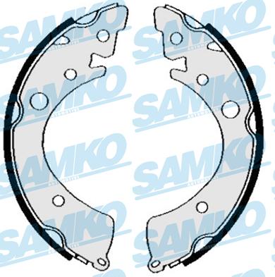 Samko 84820 - Комплект гальм, барабанний механізм autozip.com.ua
